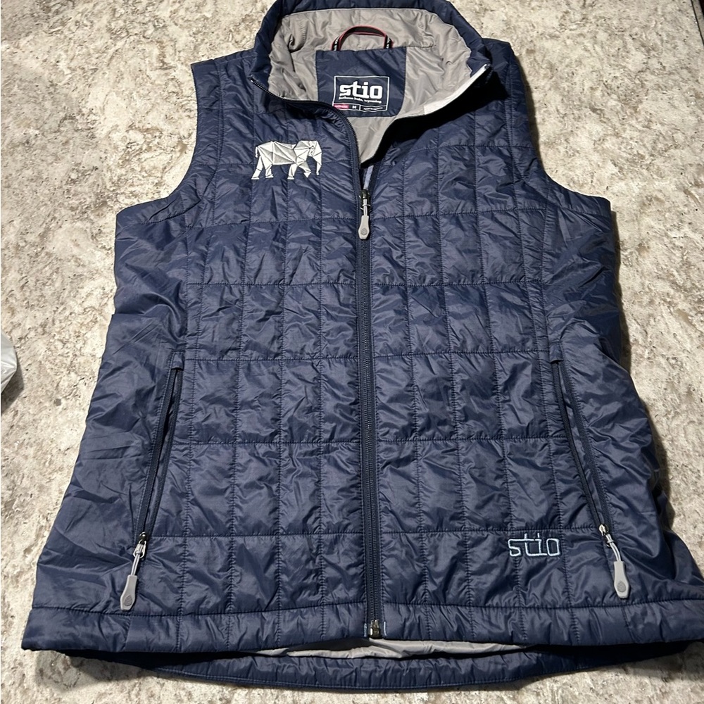 Stio Deep Blue Quilted Vest